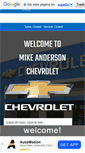 Mobile Screenshot of mikeandersonchevychicago.com