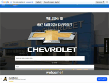 Tablet Screenshot of mikeandersonchevychicago.com